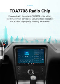 Autoradio Android Ford Mustang 2010-2014 Écran 2K CarPlay Sans Fil Caméra ADAS 360 GPS
