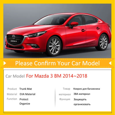 Tapis de Coffre Mazda 3 BM BN 2014-2018