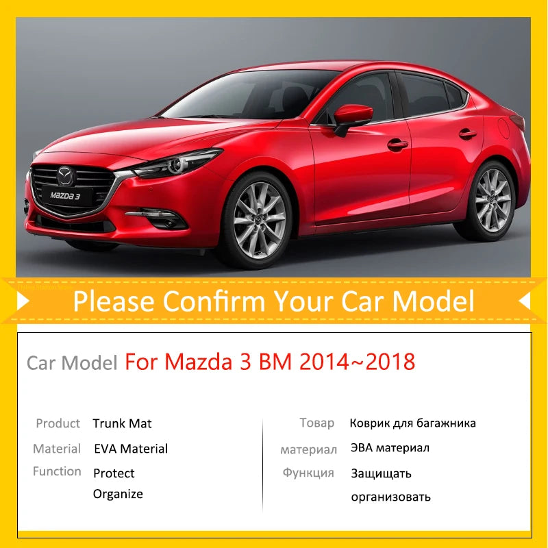 Tapis de Coffre Mazda 3 BM BN 2014-2018