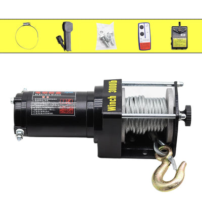 Treuil Électrique 12V 24V 3000 à 4500 lbs Voiture