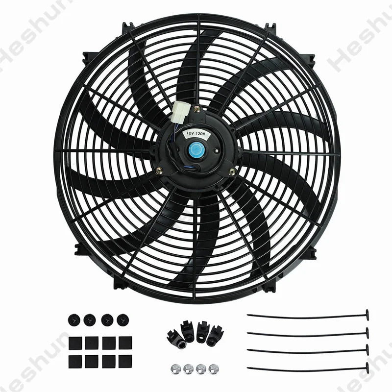 Ventilateur Climatisation Voiture Universel 12V 16''