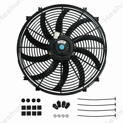 Ventilateur Climatisation Voiture Universel 12V 16''