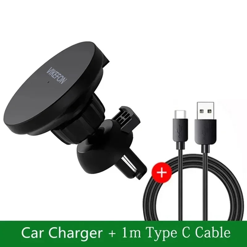 Support Téléphone Magnétique VIKEFON Chargeur Induction 15W