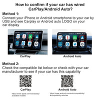 Boîtier CarPlay AI Box Android 13 Sans Fil 2 Go RAM Gris ou Noir