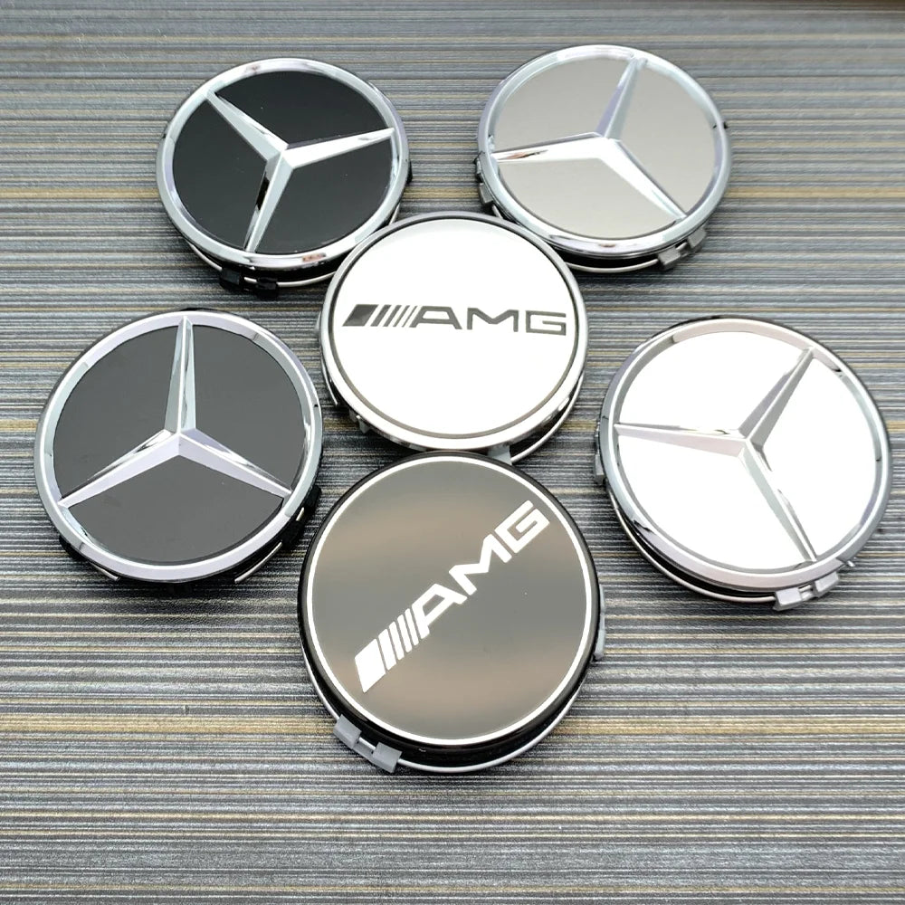 Cache-Moyeux Mercedes AMG W204 W205 GLA GLC 75mm