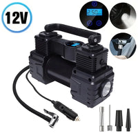 Compresseur de Pneu Voiture 12V Double Cylindre Manomètre ou Écran