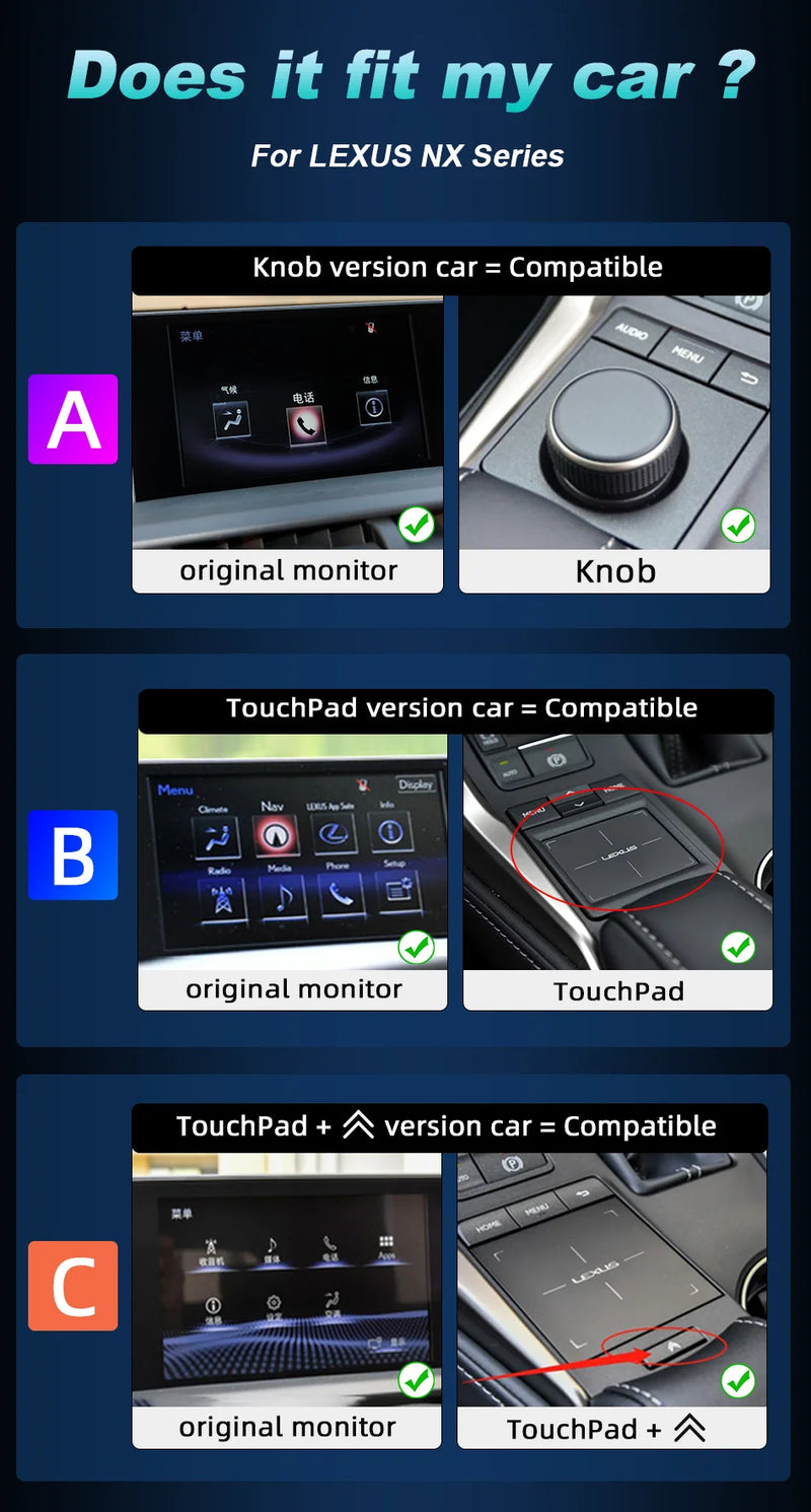 Autoradio Android 14 Lexus NX 200 200t 300h 2014-2021 Écran 10,25 Pouces CarPlay DSP GPS