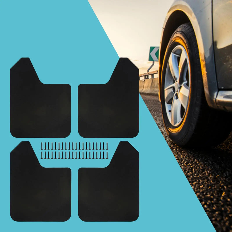 Garde-Boue Universels Voiture SUV Pick-Up Noir 4 Pièces
