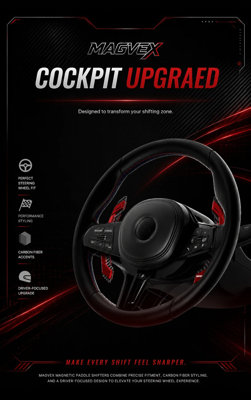 Magnetische Schaltwippen Ford Mustang GT Shelby 2015-2023