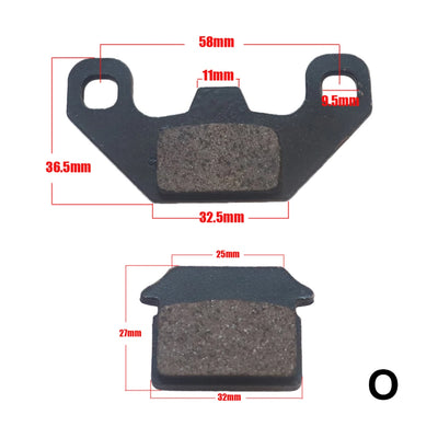 Plaquettes de Frein Moto Quad ATV Scooter 50-250cc