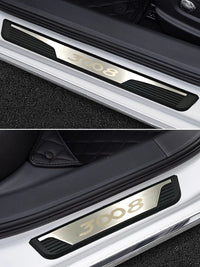 Plaques de Seuil d'Entrée Inox Peugeot 3008 2017-2020 Lot de 4