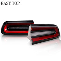 Feu arrière LED complet version US pour Dodge Challenger 2015-2023 – Droit ou gauche, lentille fumée