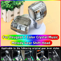 Pommeau de Vitesse Peugeot Cristal LED 7 Couleurs pour Boîte Automatique 206 207 307 308 3008 2008 RCZ