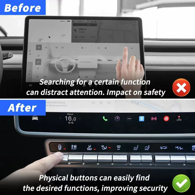 Bouton de Console Centrale Tesla Model 3 Y Highland — vue d'ensemble