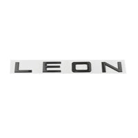 Emblème Lettres LEON 3D en Alliage de Zinc pour Seat Leon MK1 à MK6 et FR, Capitales ou Manuscrit, 5 Coloris