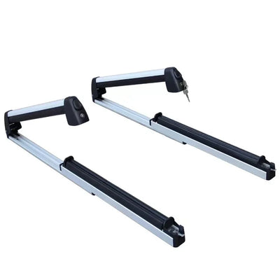 Porte-Skis de Toit Aluminium Coulissant Verrouillable