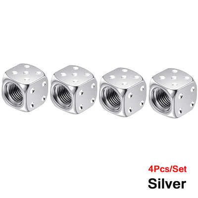 Bouchons de Valve Universels Dés Aluminium Anti-Poussière