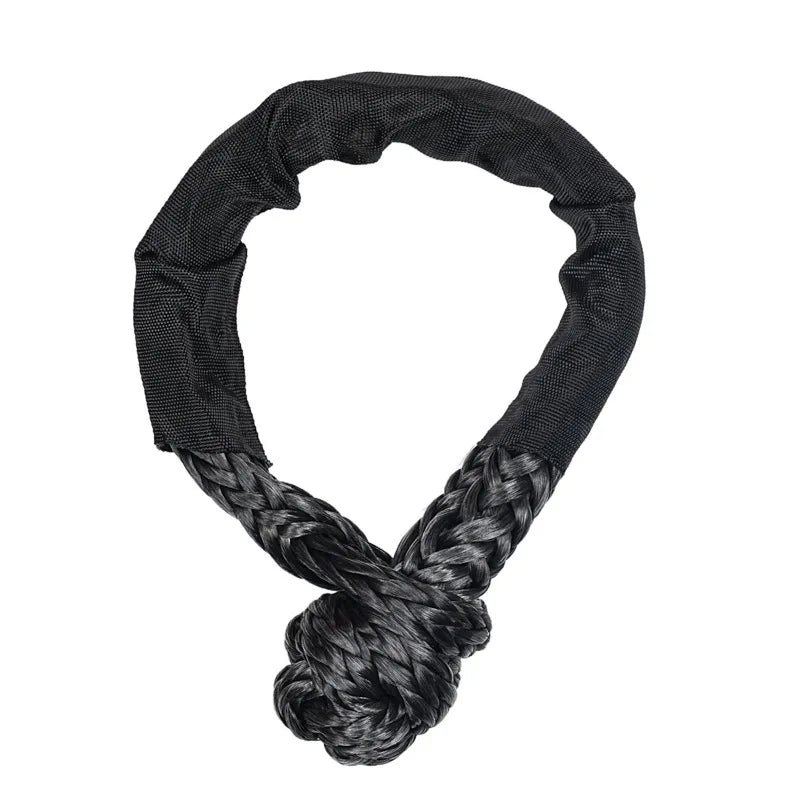 Manille de Remorquage Souple Voiture 4x4 Corde Synthétique 12 Brins