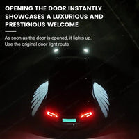 Projecteur Porte Tesla Model Y, Model 3 Highland, Ailes d'Ange, Lumière de Bienvenue