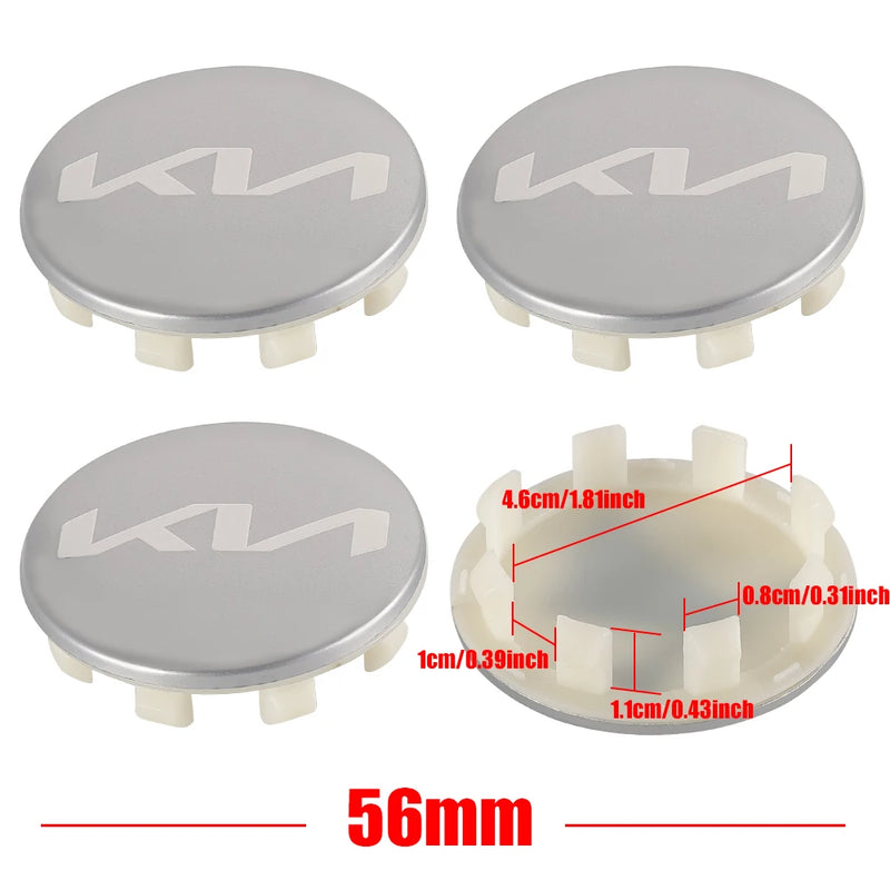 Hub Caps Kia Sportage Rio Ceed 56mm 65mm — side view