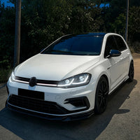 Calandre LED Volkswagen Golf 7 2013-2016 Noir Brillant Liseré Rouge