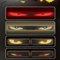 Panneau LED Yeux du Diable Flexible Voiture Télécommande