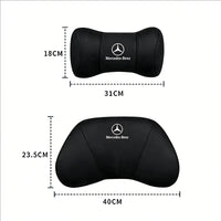 Appuie-Tête Daim Mercedes AMG W205 C300 GLA GLB — gros plan