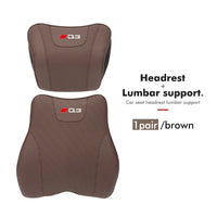 Coussin Lombaire et Appuie-Tête Voiture Audi A3 A4 Q5 TT — détail de fixation