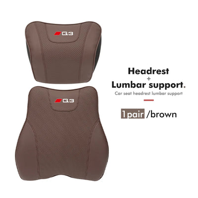 Coussin Lombaire et Appuie-Tête Voiture Audi A3 A4 Q5 TT