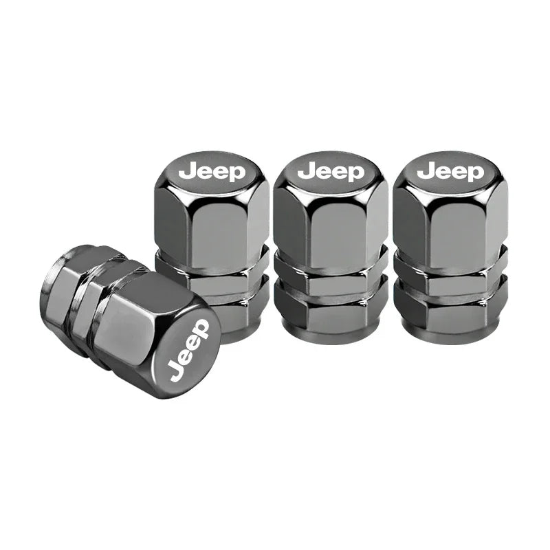 Bouchons de Valve Jeep Wrangler Renegade Compass Anti-Rouille — exemple de montage