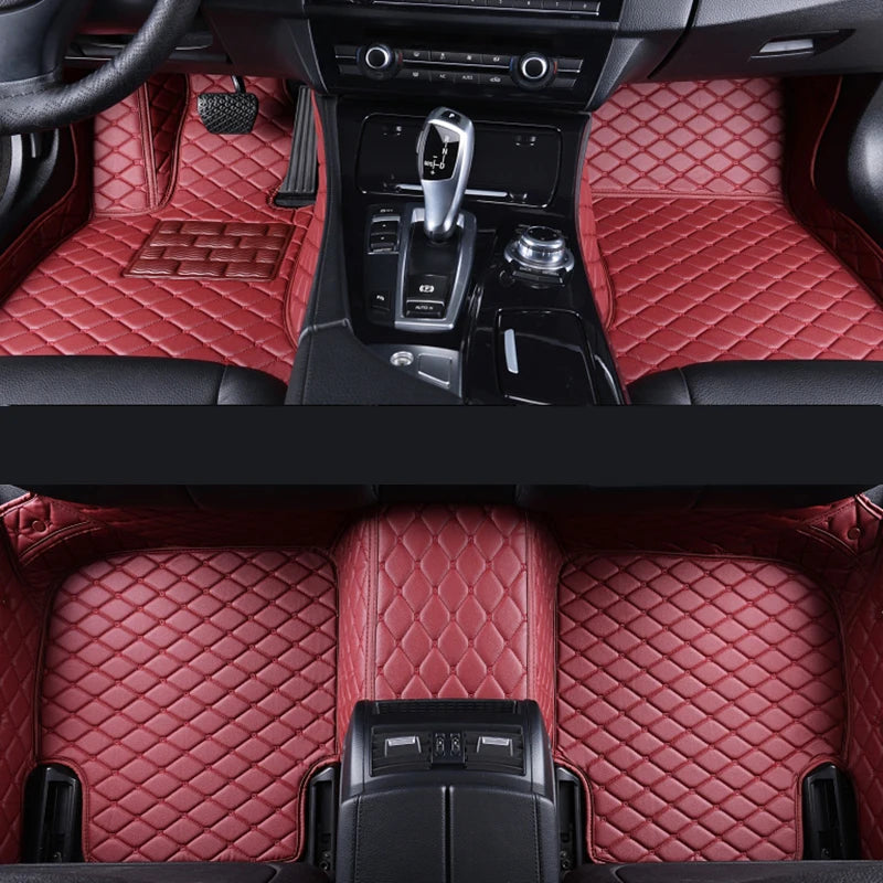 Tapis de Sol Renault Clio 4 2013-2018 Cuir Surpiqué Sur Mesure Jeu Complet Avant et Arrière