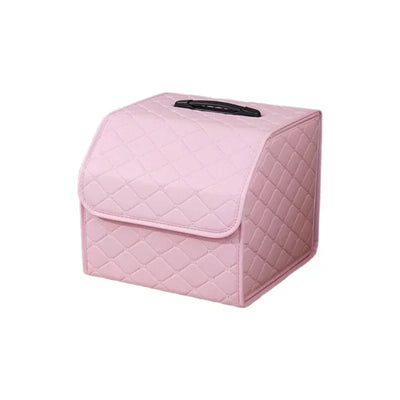 Boîte de Rangement de Coffre Voiture Pliable Cuir