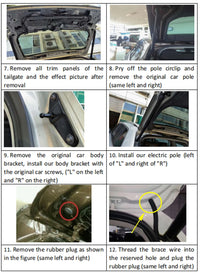 Kit Hayon Électrique Intelligent Mitsubishi Xforce Outlander Sport 2024-2025 Vérins Automatiques de Coffre