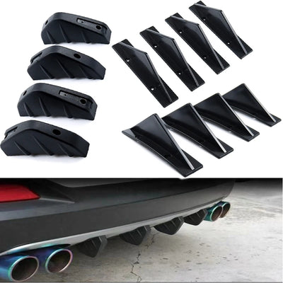 Becquet Diffuseur Arrière Universel Voiture (Lot de 4)