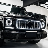 Calandre Avant Style GT R Panamericana LED Mercedes-Benz Classe G W463 1990-2018 Noir Brillant