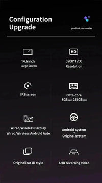 Autoradio Android 14 Mercedes-Benz GLC X253, C et Classe V W447 2015-2021 Écran 14,6 pouces CarPlay 4K