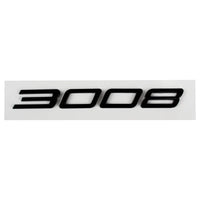 Logo Peugeot 2008, 3008, 4008 et 5008 en ABS 3D, Emblème Chiffres de Coffre 2023-2025, Noir Brillant, Gris Foncé ou Chrome