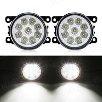 Antibrouillards LED Ronds Universels Étanches 12V la Paire