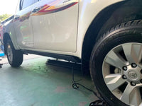 Marchepieds Électriques Toyota Hilux Revo Vigo Aluminium Rétractables Latéraux