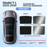Pare-Soleil de Toit Tesla Model 3 Highland Model Y Juniper Cristal de Glace Noir ou Gris