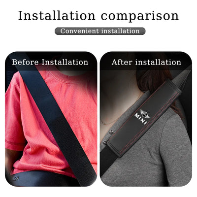 Coussin de Ceinture de Sécurité Cuir MINI Cooper JCW