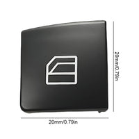 Cache-Boutons Lève-Vitre Mercedes W204 X204 W212 GLK — vue de trois quarts