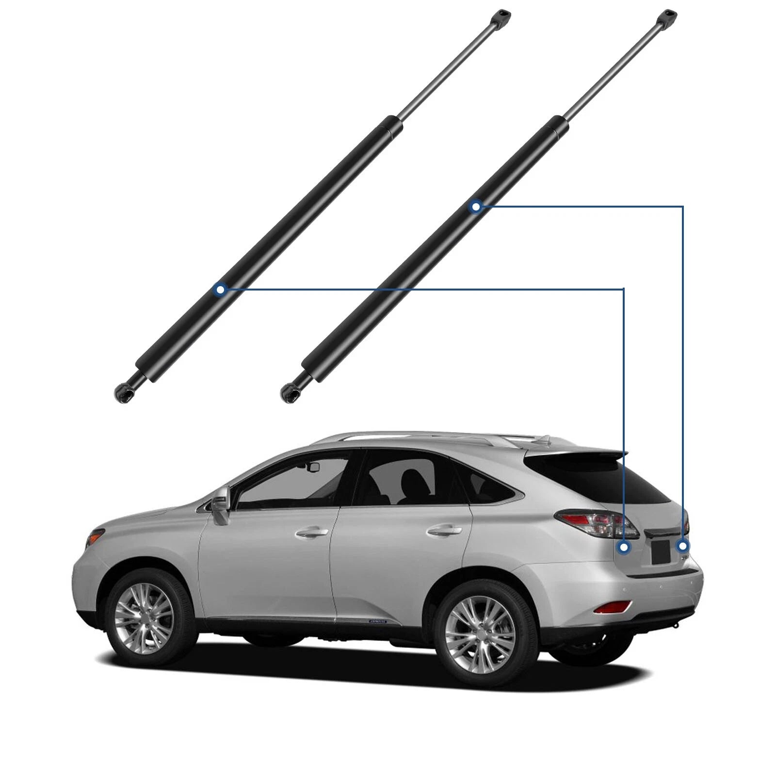 Vérins Hayon Coffre Lexus RX270 RX350 RX450H GGL15 AL10