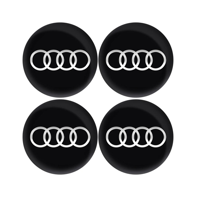 Cache-Moyeux Audi A3 A4 Q5 S line RS 60mm — détail du support