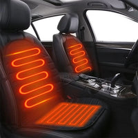 Coussin Chauffant Voiture 12V Lot de 2 Simili Cuir Matelassé