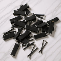 Black Metal Car Air Freshener Holder Clips, Pack of 30