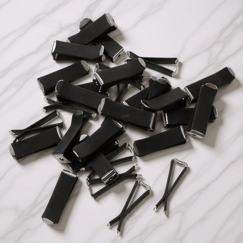 Black Metal Car Air Freshener Holder Clips, Pack of 30