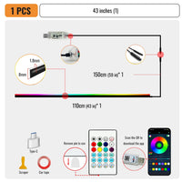 Éclairage d'Ambiance LED RGB Acrylique 110 cm Intérieur