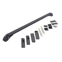 Barres de Toit Aluminium Noir Verrouillables 82 à 105 cm