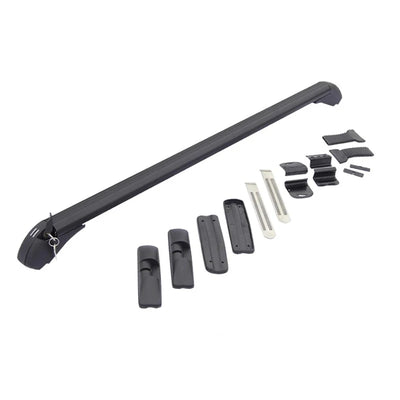 Barres de Toit Aluminium Noir Verrouillables 82 à 105 cm